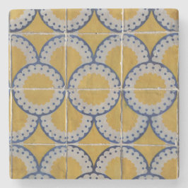 Posavasos De Piedra Baldosa cerámica europea antigua impresa