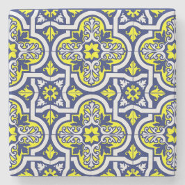 Posavasos De Piedra Baldosa cerámica europea antigua impresa