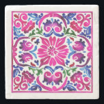 Posavasos De Piedra Baldosas azules rosadas de Talavera mexicana<br><div class="desc">Favoritos de boda azules rosados azules Talavera boda de tejas barnices regalos de boda,  favores de montaña mexicana,  favores matrimoniales mexicanos</div>