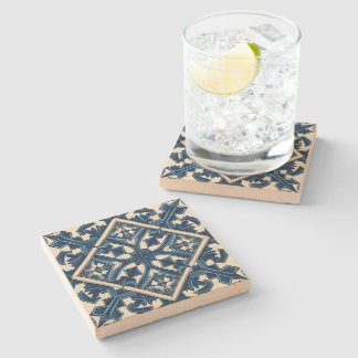 Posavasos De Piedra Baldosas mediterráneas, portuguesas, azulejo, mall