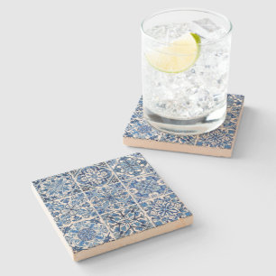 Posavasos De Piedra Baldosas mediterráneas, portuguesas, azulejo, mall