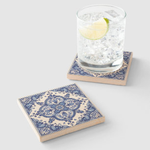 Posavasos De Piedra Baldosas mediterráneas, portuguesas, azulejo, mall