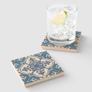 Posavasos De Piedra Baldosas mediterráneas, portuguesas, azulejo, mall