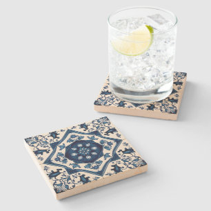 Posavasos De Piedra Baldosas mediterráneas, portuguesas, azulejo, mall