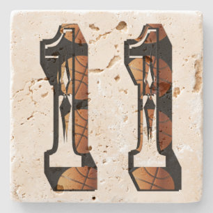 Posavasos De Piedra Baloncestistas Número Once,