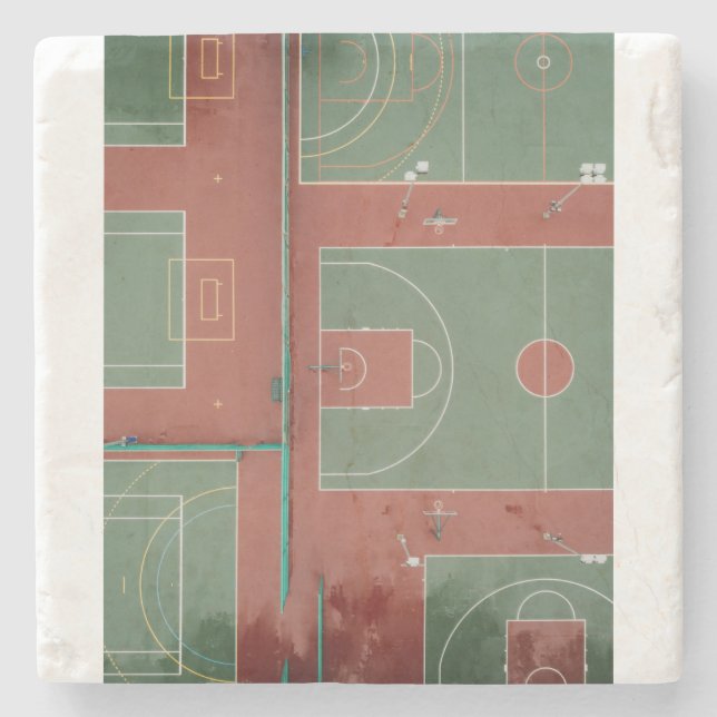 Posavasos De Piedra Baloncesto 110 (Anverso)