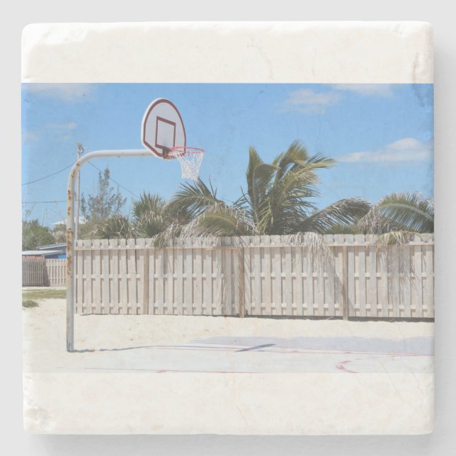 Posavasos De Piedra Baloncesto 80 (Anverso)