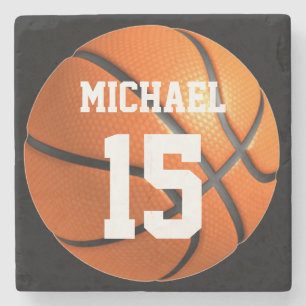 Posavasos De Piedra Baloncesto Su Nombre