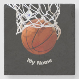 Posavasos De Piedra Baloncesto Su Nombre
