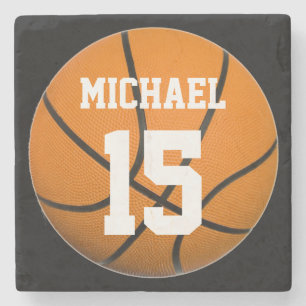 Posavasos De Piedra Baloncesto Su Nombre