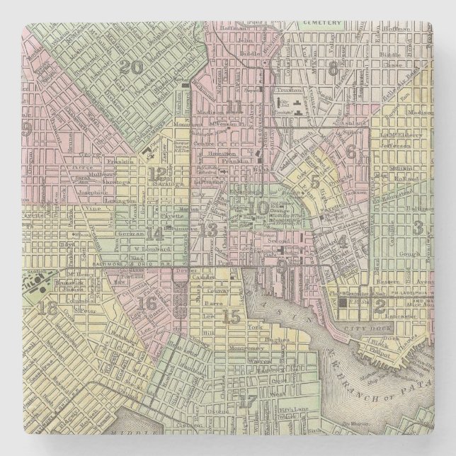 Posavasos De Piedra Baltimore (Anverso)