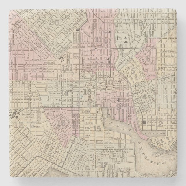 Posavasos De Piedra Baltimore 4 (Anverso)