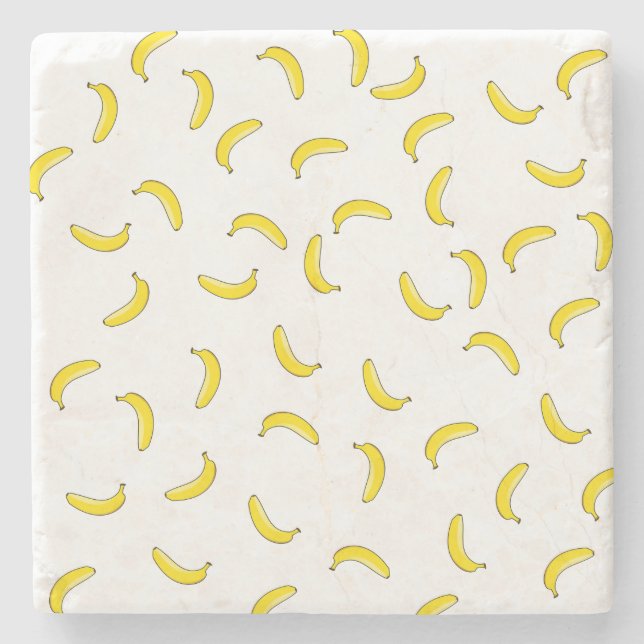 Posavasos De Piedra Banana blanca (Anverso)