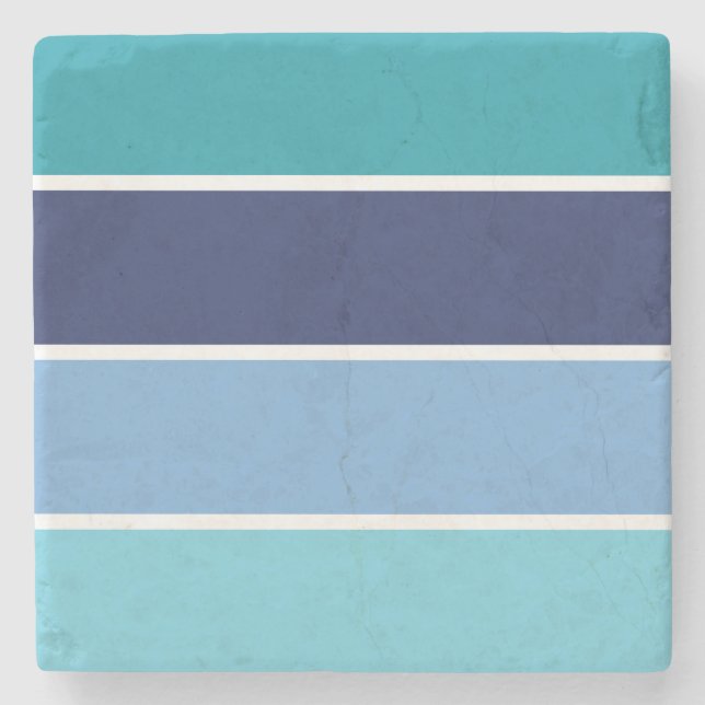 Posavasos De Piedra Banda azul (Anverso)