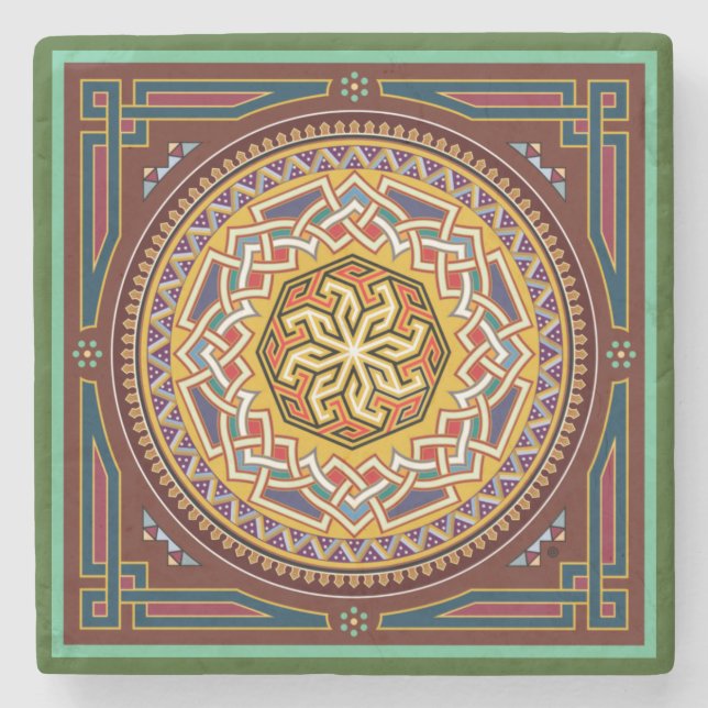 Posavasos De Piedra Bandana Design One Coaster (Anverso)