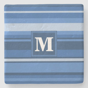 Posavasos De Piedra Bandas azules monográficas