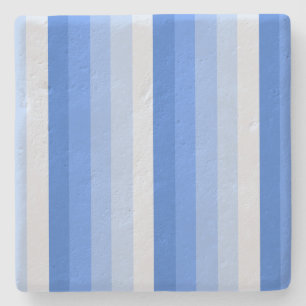 Posavasos De Piedra Bandas de sombra azules