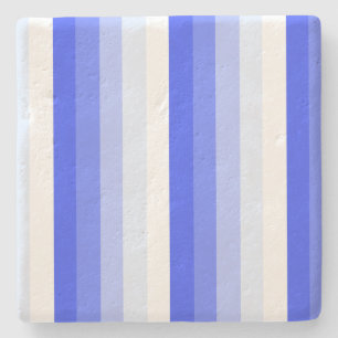 Posavasos De Piedra Bandas de sombra azules reales
