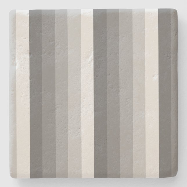 Posavasos De Piedra Bandas de sombra gris (Anverso)