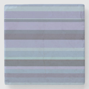 Posavasos De Piedra Bandas horizontales de color azul-gris