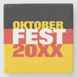 Posavasos De Piedra Bandera alemana del Oktoberfest Octoberfest