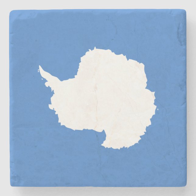 Posavasos De Piedra Bandera antártica patriótica (Anverso)