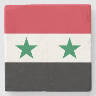 Posavasos De Piedra Bandera antigua de Siria