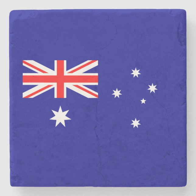 Posavasos De Piedra Bandera australiana patriótica (Anverso)