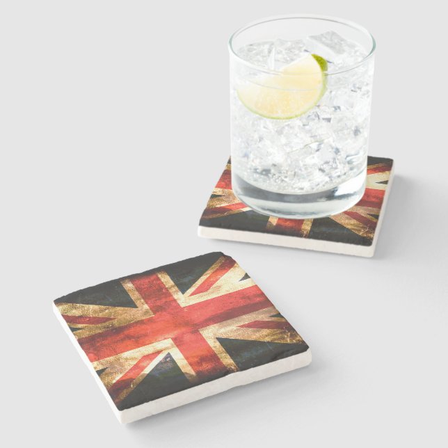 Posavasos De Piedra Bandera británica clásica (Lateral)