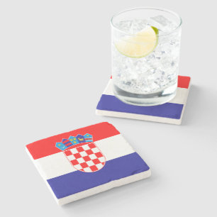 Posavasos De Piedra Bandera croata