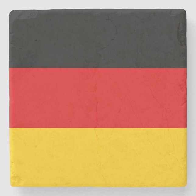Posavasos De Piedra Bandera de Alemania (Anverso)