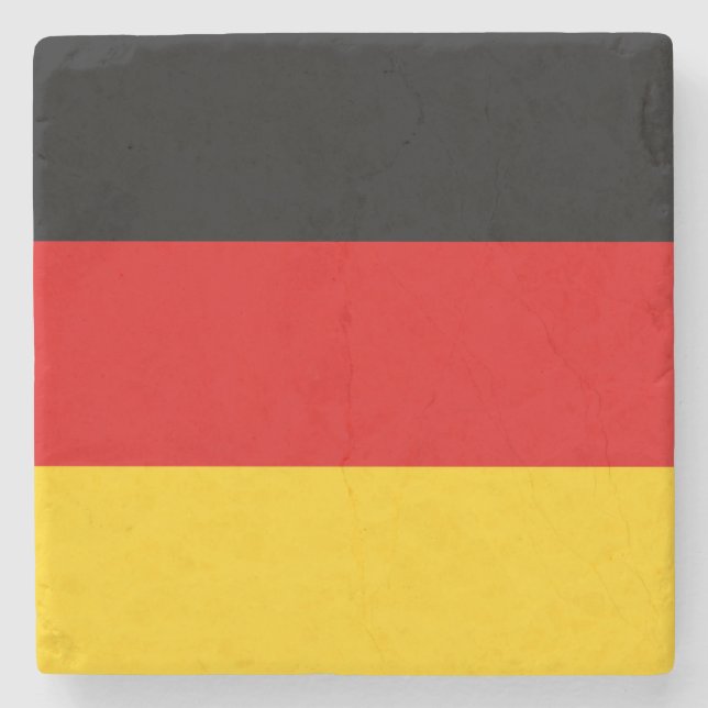 Posavasos De Piedra Bandera de Alemania (Alemania) (Anverso)