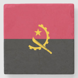 Posavasos De Piedra Bandera de Angola