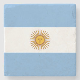 Posavasos De Piedra Bandera de Argentina