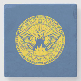 Posavasos De Piedra Bandera de Atlanta (Georgia, Estados Unidos)