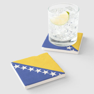 Posavasos De Piedra Bandera de Bosnia y Herzegovina
