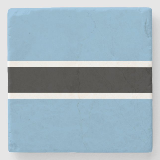Posavasos De Piedra Bandera de Botsuana (Botsuana) (Anverso)