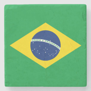 Posavasos De Piedra Bandera de Brasil
