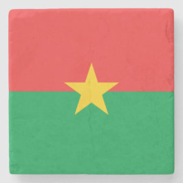 Posavasos De Piedra Bandera de Burkina Faso