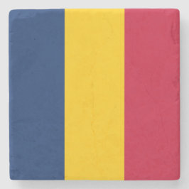 Posavasos De Piedra Bandera de Chad (país africano)