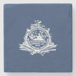 Posavasos De Piedra Bandera de Charleston (Carolina del Sur)