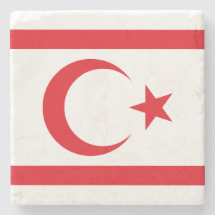 Posavasos De Piedra Bandera de Chipre del Norte