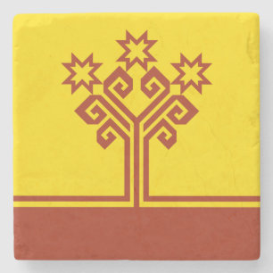 Posavasos De Piedra Bandera de Chuvasia