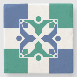 Posavasos De Piedra Bandera de Columbia (Missouri)