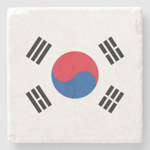 Posavasos De Piedra Bandera de Corea del Sur