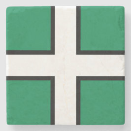 Posavasos De Piedra Bandera de Devon (condado del Reino Unido)