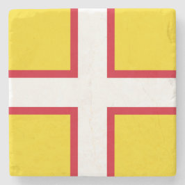 Posavasos De Piedra Bandera de Dorset (condado del Reino Unido)