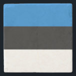 Posavasos De Piedra Bandera de Estonia<br><div class="desc">Bandera patriótica de Estonia.</div>