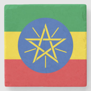 Posavasos De Piedra Bandera de Etiopía