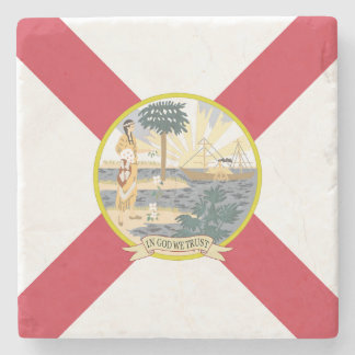 Posavasos De Piedra Bandera de Florida: El estado del sol de los marfi